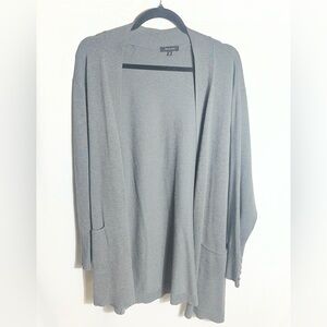 Verve Ami Women’s Gray Open Front Cardigan Sweater Size 3X